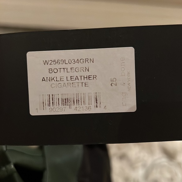 Rag & Bone High-Rise Leather Cigarette Ankle Pants - New With Tags - Picture 2 of 7